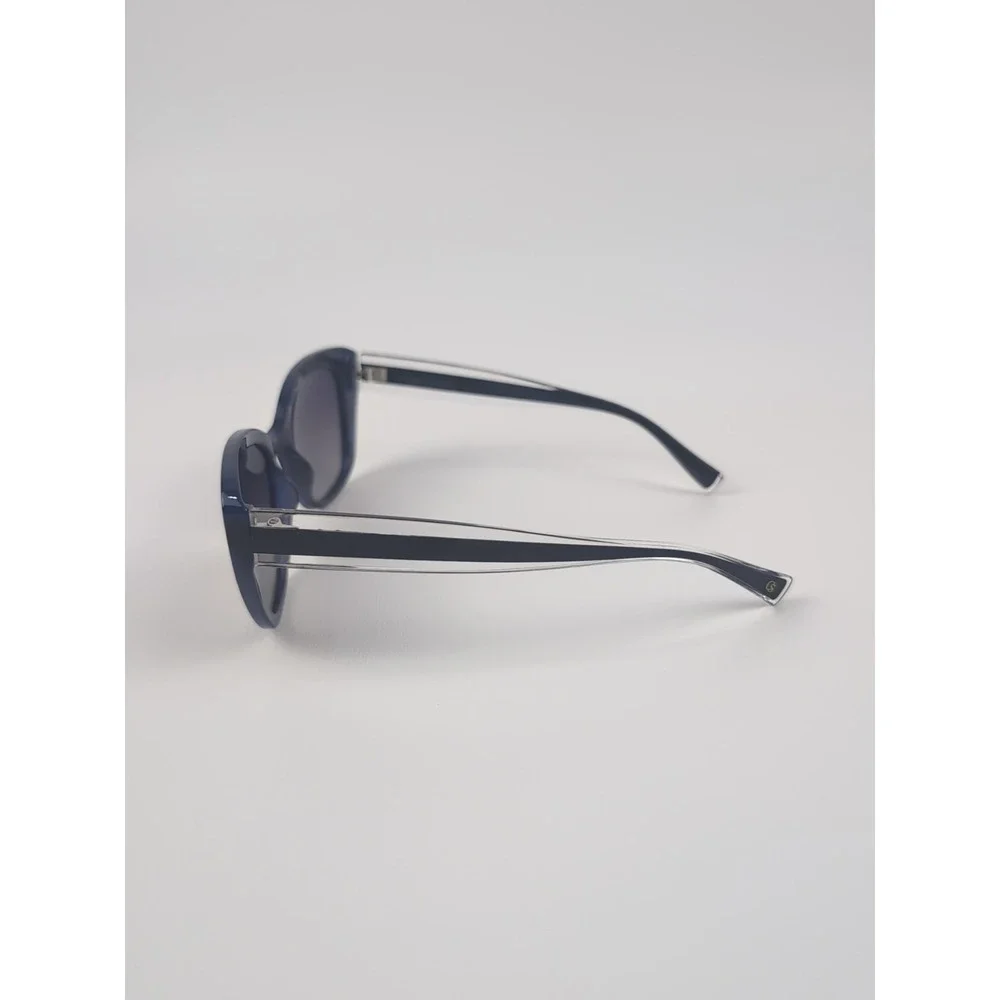 Christian Siriano Ophelia Blutt Sunglasses 54-18-144 Black Blue Tortoise EUC